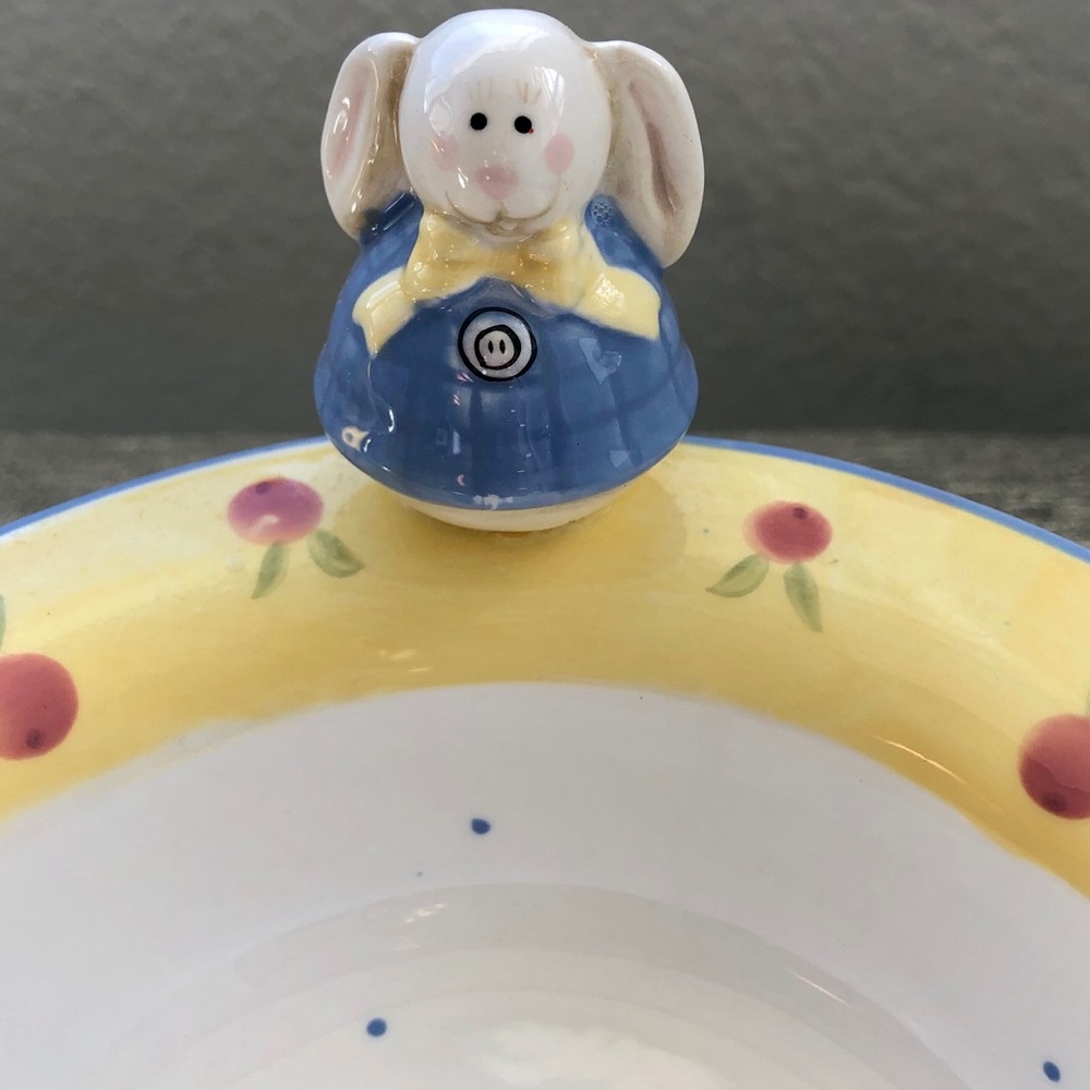 Candy Dish MIDWEST OF CANNON FALLS  “SPRING BLOSSOMS”  BUNNY